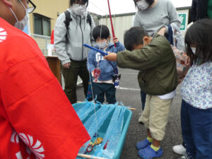 農業祭 にて釣りゲーム